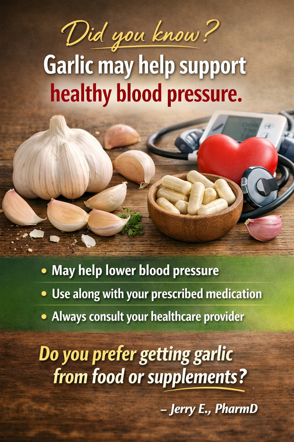 How Garlic may help support healthy blood pressure