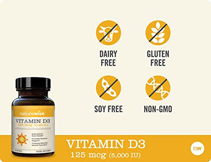Organic NatureWise Vitamin D3 5000iu (125 mcg)
